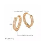 Shining Diva Fashion 18k Rose Gold Plated Latest Fancy Stylish Copper Zircon Bali Earrings for Women and Girls - Image 7